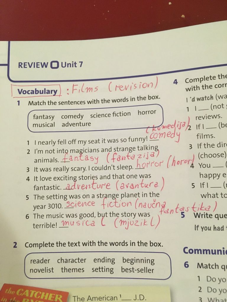 7.raz.Films - vocabulary revision